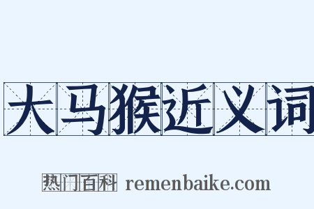 大马猴近义词是什么意思的图片